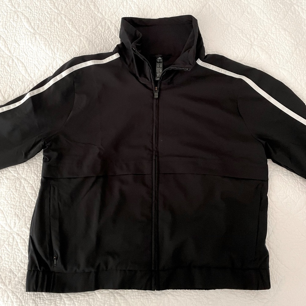 Medium M Women’s Adidas Cropped Black Windbreaker Jacket